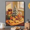 5D Diamantmalerei Set Weihnachtsbaum Feiertagsdekoration Vollbohrer Leinwandkunst DIY Strassstein Handwerk für Schlafzimmer Wohnzimmer Wanddekoration