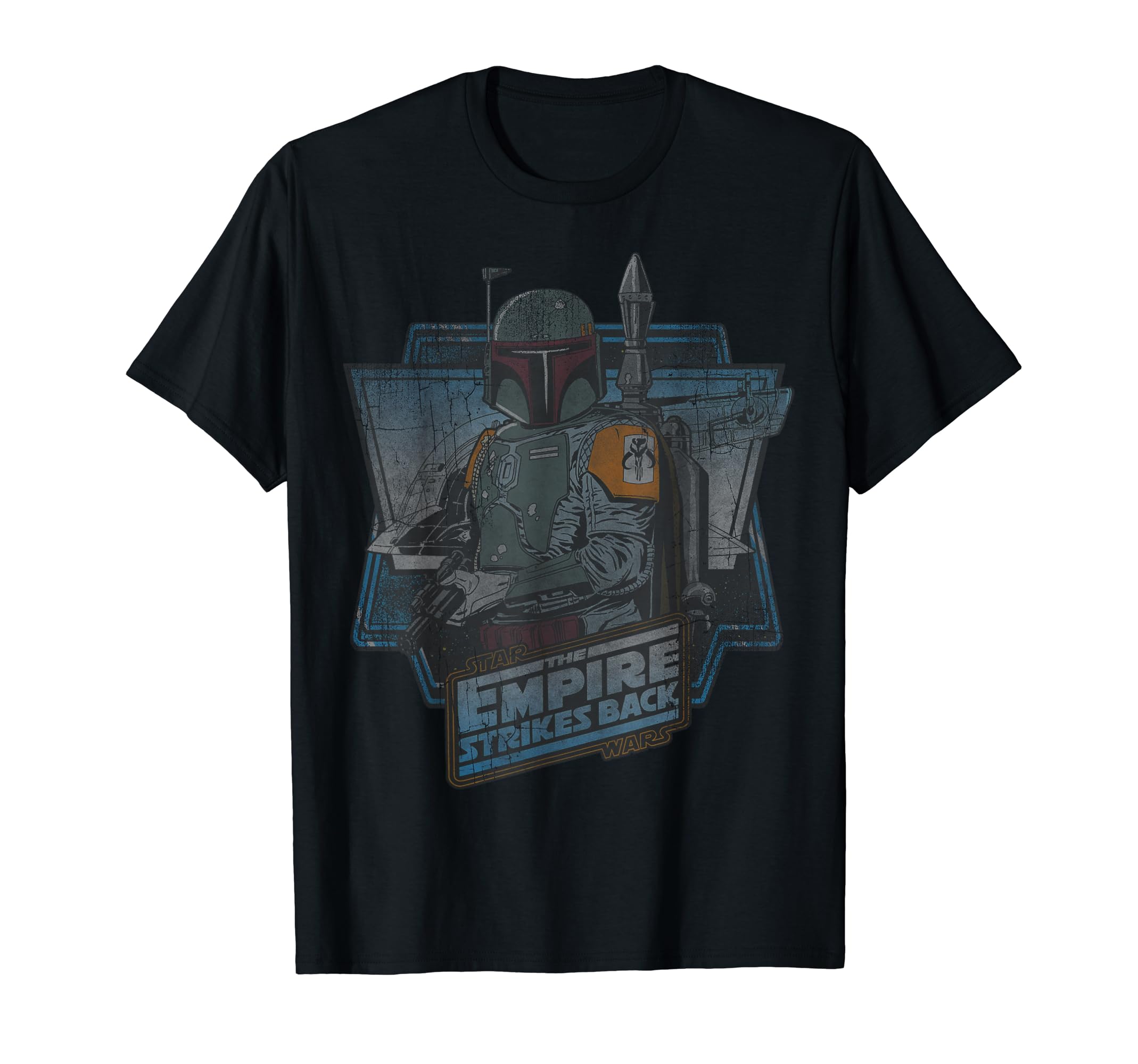 

Star Wars The Empire Strikes Back Boba Fett Vintage Portrait T-Shirt
