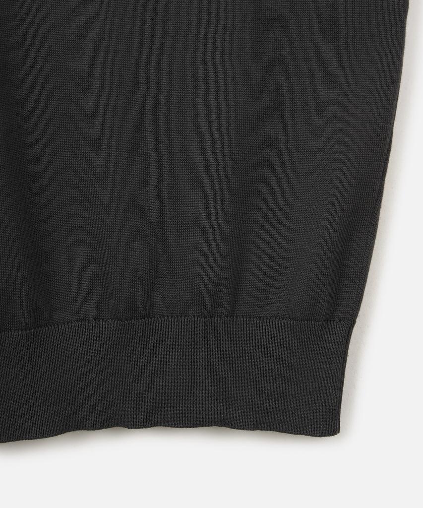 247Silijeu Supima Cotton Collar Half Knit Dark Gray (A Type)