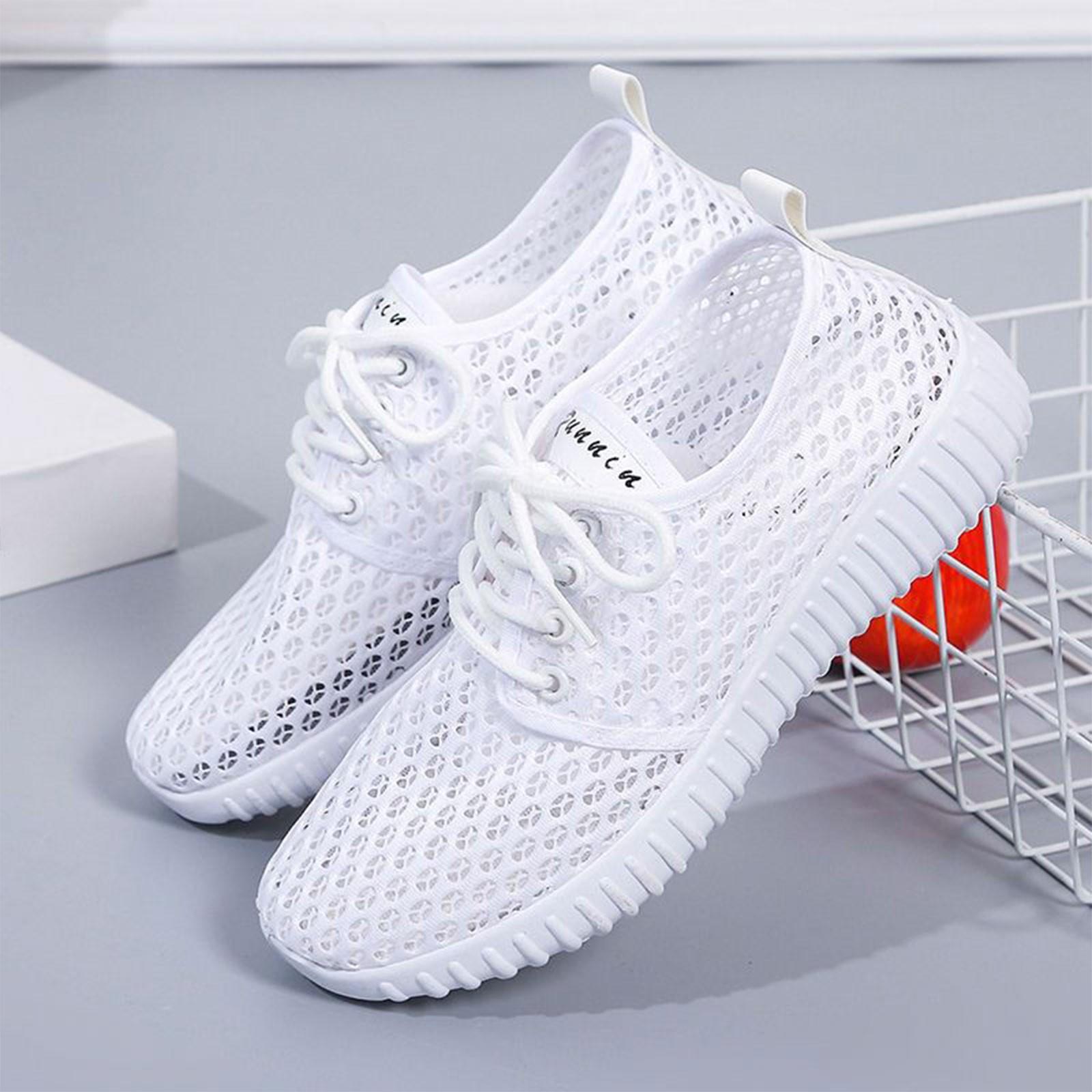 

Women s Heel Mesh Shoes Comfortable Non- Hollow Breathable All- Work Beauty Shoes 36