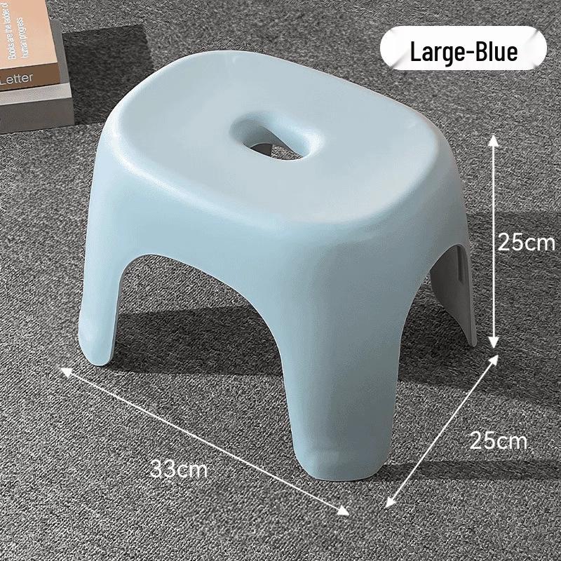 Durable Non-Slip Plastic Bathroom Stool for Shoes and Small Coffee Table