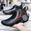 Men's Outdoor Short Tube Fishing Rain Boots Fashion Non-slip Waterproof Rain Boots Indoor Kitchen Work Rain Boots Car Wash Boots