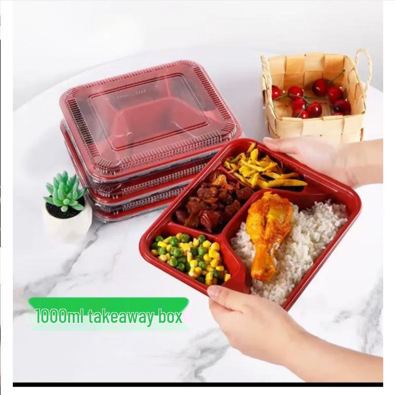 Saikeyou Disposable PP Plastic Takeout Meal Boxes