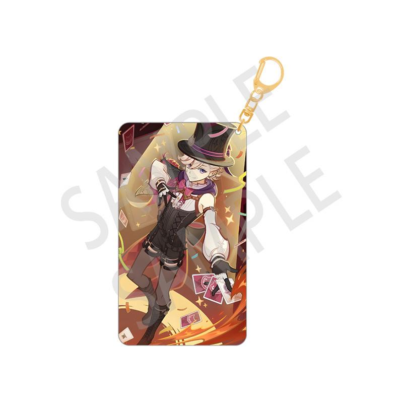 Anime Game YUAN SHEN Keychain Cartoon Acrylic Figure Alhaitham Yelan Keychains Accessories Cute Bag Pendant Key Ring Fans Gifts