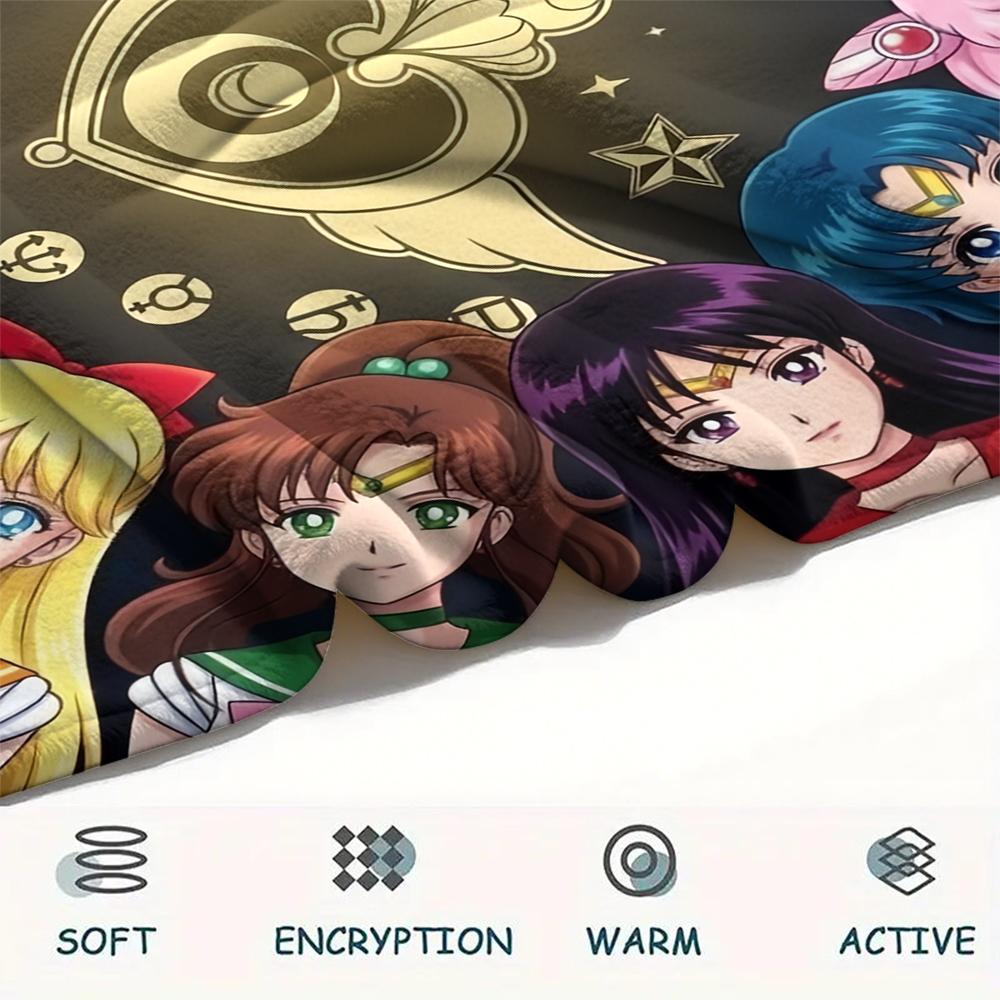 Sailor Moon Magical Girl Blanket, Sailor Moon Fan Soft Throw, Perfect Gift.chl