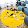 M&M's Round Area Rug,Carpet Rug for Living Room Bedroom Sofa Playroom Decor,Non-slip Floor Mat