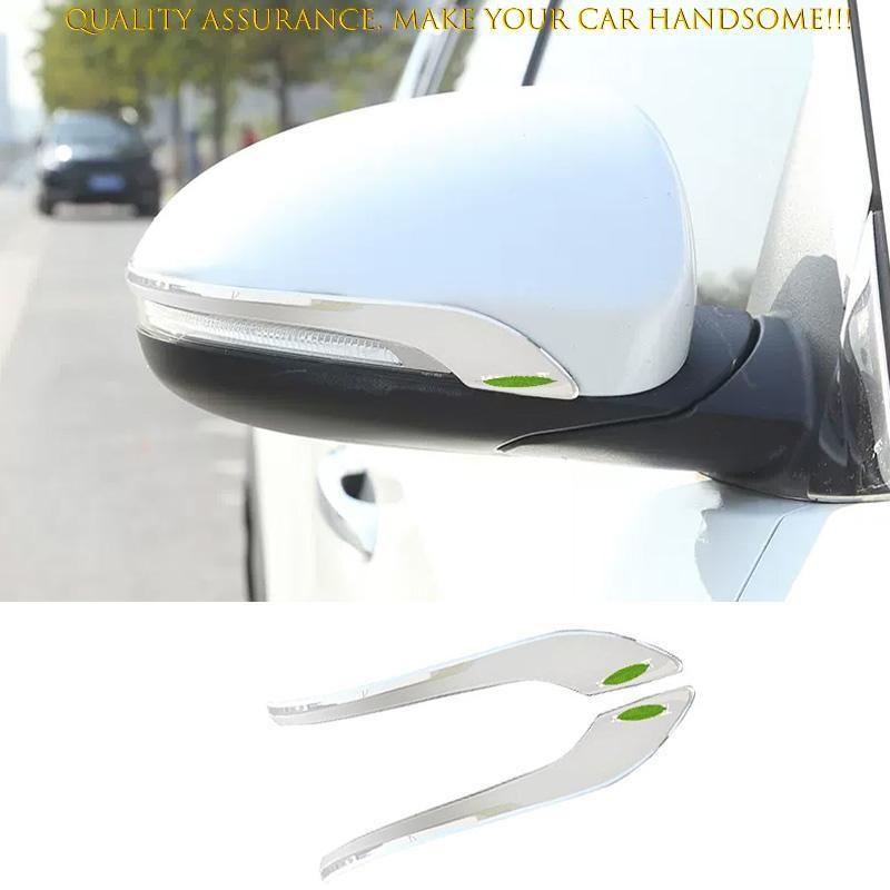 For Hyundai Tucson 2016-2021 Chrome Steel Rear View Mirror Strip Molding Trim