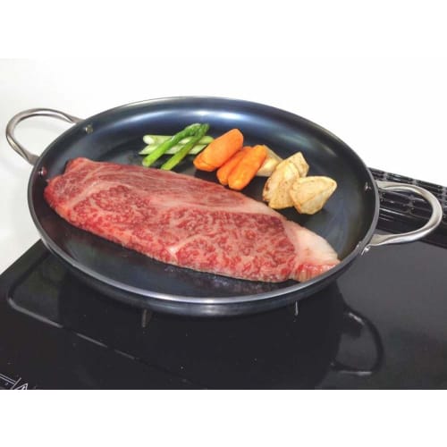 Fujita Metal Teppanyaki Grill, 26cm, Easy to Use, Thick Teppanyaki-kun, for Steak and Okonomiyaki, 005300