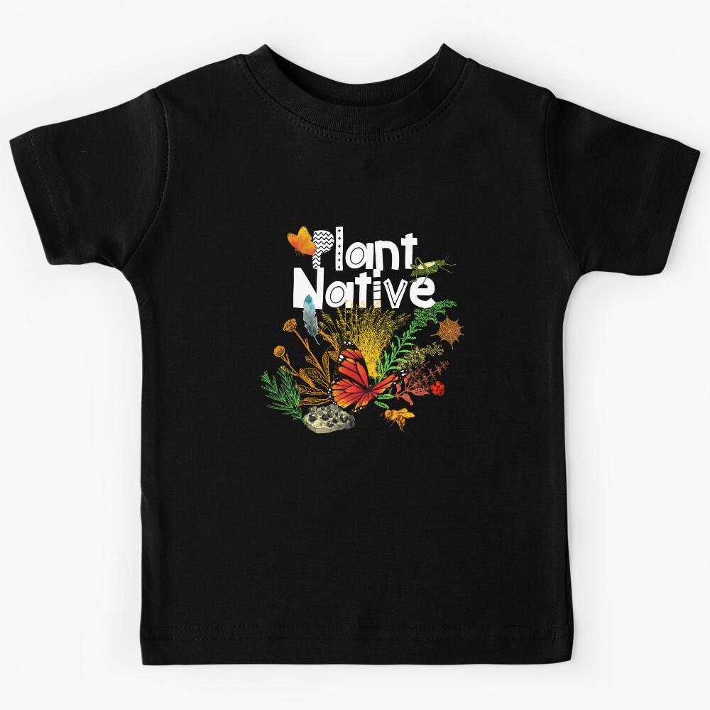 Plant Native Design Kids T-Shirt 140