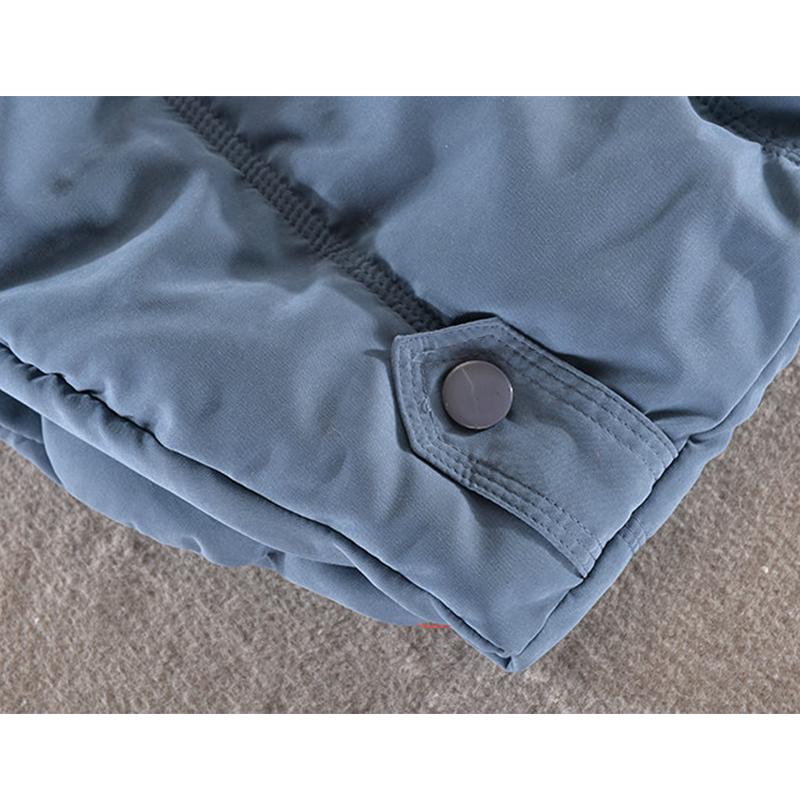 Sonbahar ve Kış Kadın Vahşi Kadın Kapşonlu Pamuklu Yelek Kısa Kalın Yelek