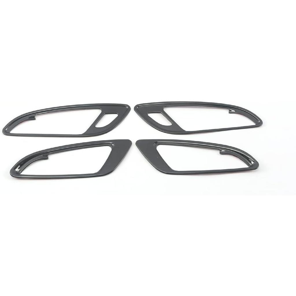 TEGENT für Chevrolet Equinox 2018-2022 Innen Türgriff Schale Rahmen Abdeckung Zierleiste Innenraum Dekoration Zubehör(Schwarzes Titan) Edelstahl 4 Stück