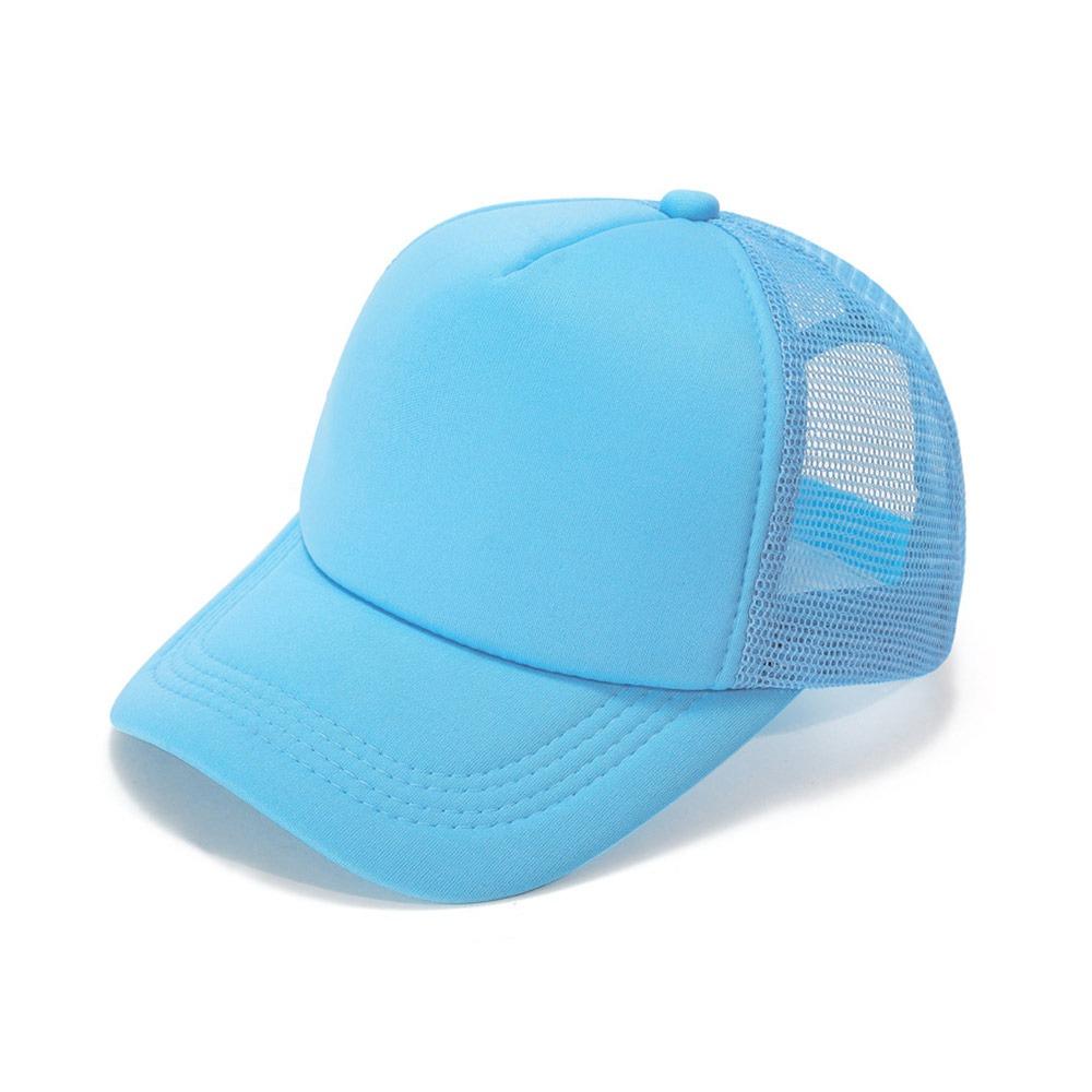 Fashion Spong Mesh Baseball Cap Breathable Adjustable Peaked Cap Wide Brim Sunscreen Hat Outdoor Sports