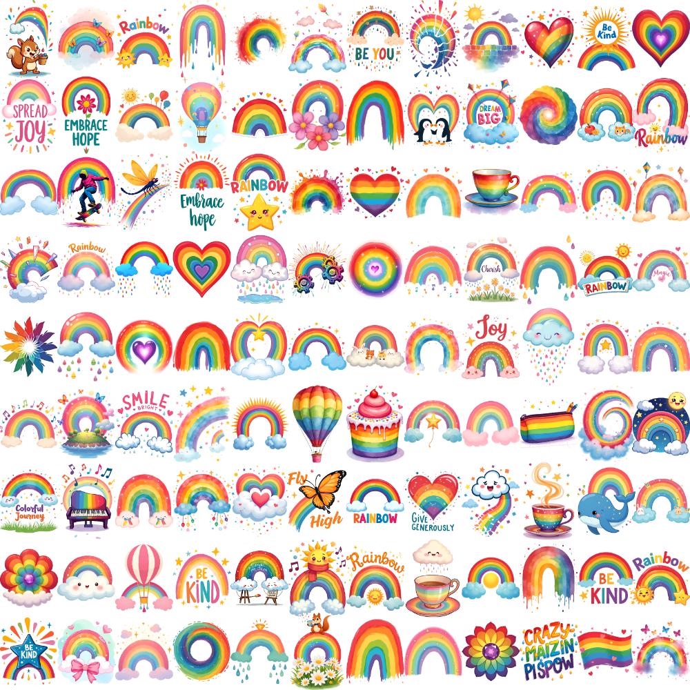 108pcs Waterproof Temporary Tattoo Sticker Rainbow Adults Men Women Body Arm Fake Tattoos Waterproof Disposable Tattoo Stickers