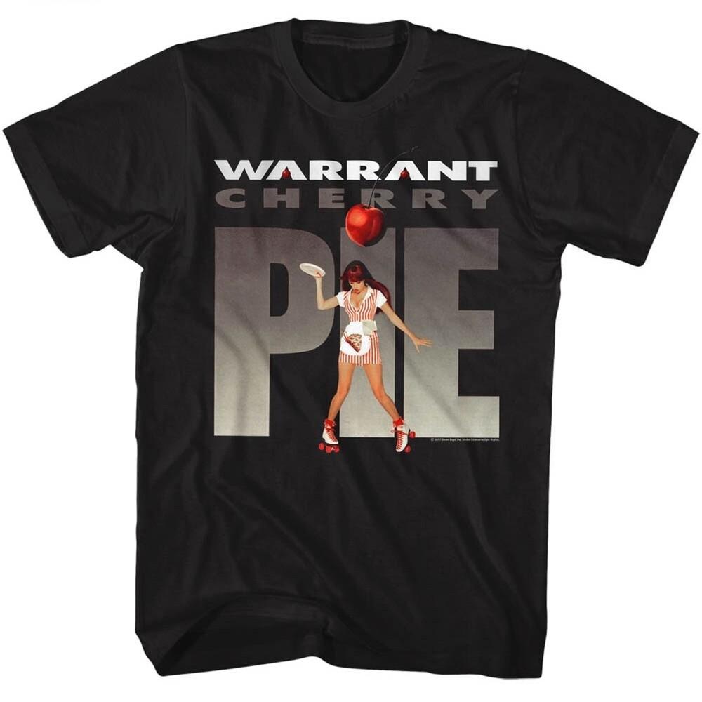 WARRANT Band Music T-Shirt CHERRY PIE ALBUM COVER New Official Mens Black Unisex T-Shirt