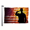 American Soldier Flag, Proud Tribute To Soldiers, Memorial Day, Independence Day Outdoor Garden Flag, Indoor Flag, Home Decor, Vertical Farm Flag Bann