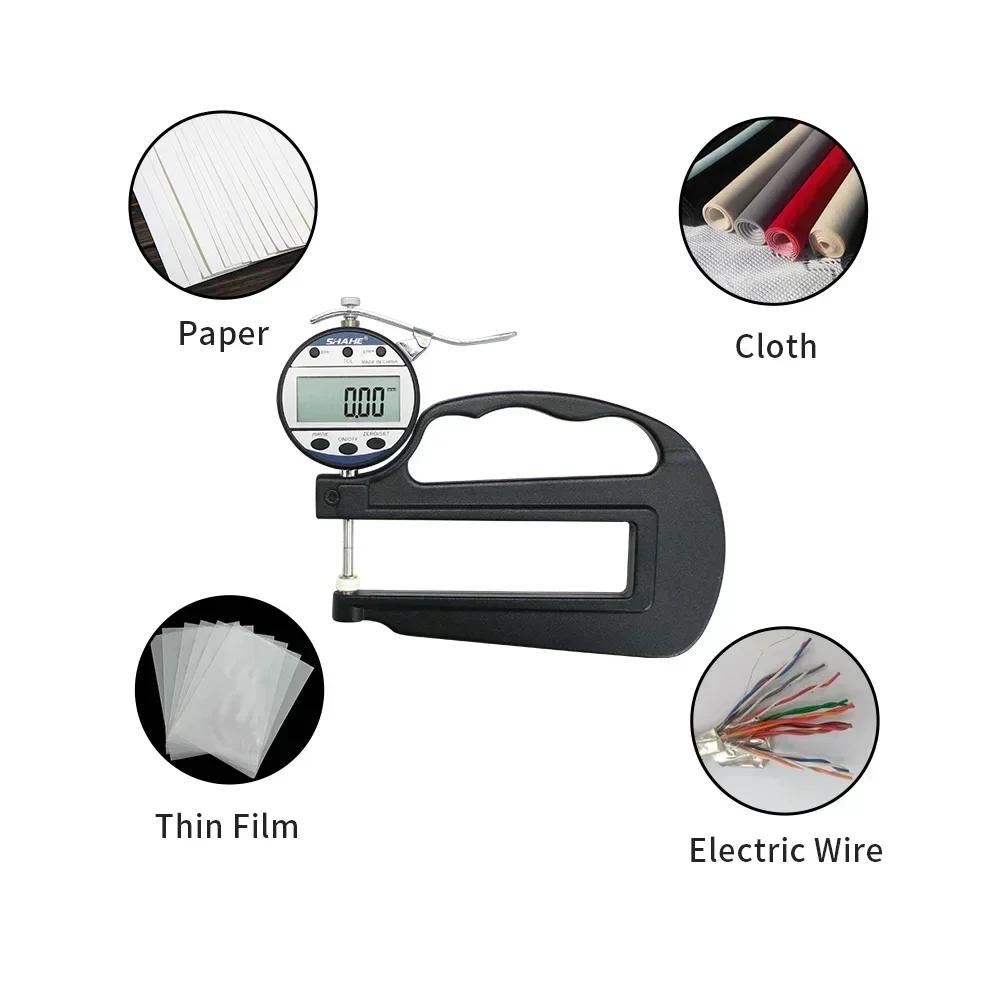 25mm 0.01mm Electronic Leather Thickness Measurement Tool Thickness Meter Paper Thickness Gauge