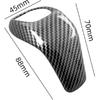 car Gear Shift Knob Panel Cover Carbon Fiber Pattern Sticker (X1 01)