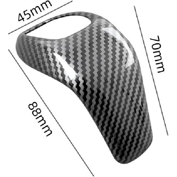 car Gear Shift Knob Panel Cover Carbon Fiber Pattern Sticker (X1 01)