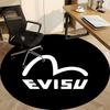 1pc Evisu Wave Office Round Area Rug,  Under Office Chairs Bedroom Living Room Home Decor A0926121