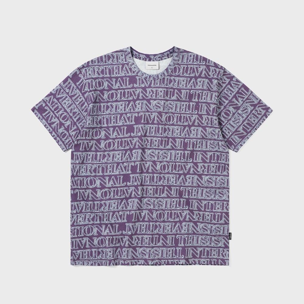 ThIs Is Never That Glass Logo Tee Fuchsia S