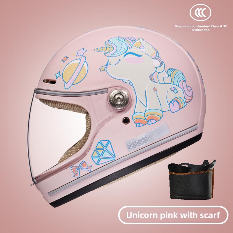 

Детский мультяшный мотоциклетный шлем А-класса для электромобилей New National Standard A-Class