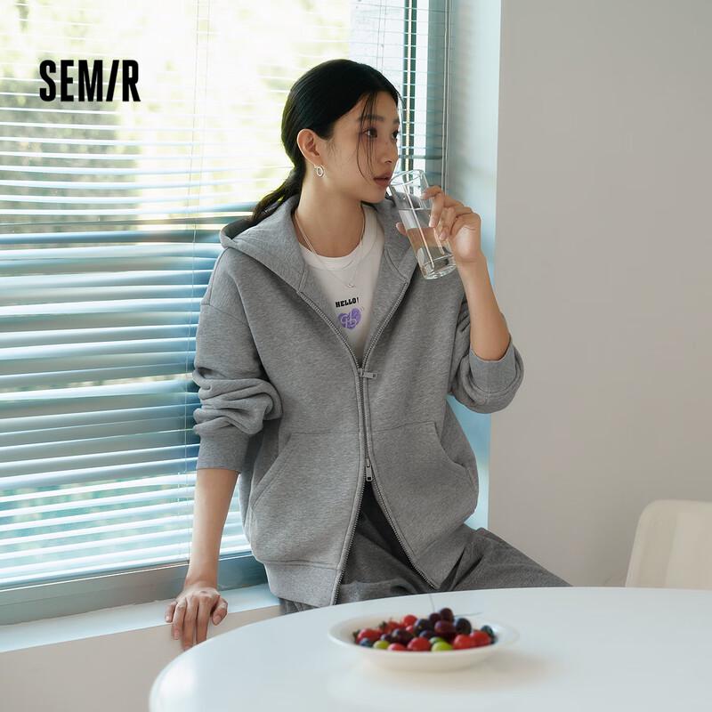 Semir Women's Loose Fit Fleece Hooded Jacket