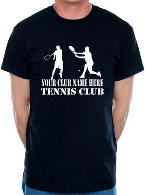 T-shirt Personnalisé Homme Nom de Votre Club Ici Tennis Nom de l'Équipe Sportive Locale