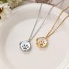 Custom Photo Pendant Necklace With Cat Paw Shape Resin Charm Stainless Steel Chain Women Men