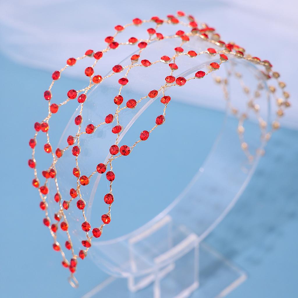 Simulated Pearls Headband Hair Chain for Bridal Wedding Headdress Tiara Jewelry Women Hair Accessories Wedding Noiva Hairbands