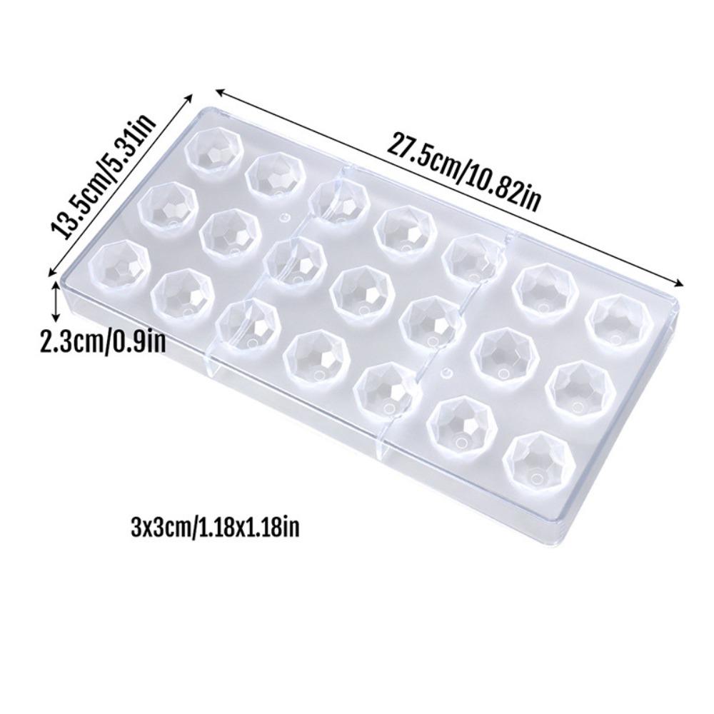 Handmade Sphere Chocolate Tools Transparent Bar Mould New Baking Pastry Tools Confectionery