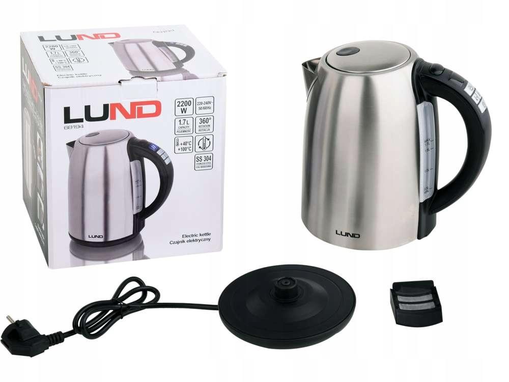 Electric Kettle 1.7L with Temperature Control in the Handle