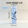 1PC Cat Head Outline Heart Silhouette 750ml Color Plastic Sports Water Bottle Leakproof Flip Straw Lid Suitable for Sports Office Home Use