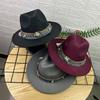 European and American new jazz hats men's and women's retro top hats woolen top hats ethnic style gentleman hats felt hats