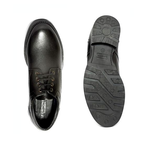 Liberty Healers GAS-C17 Men’s Formal Derby Shoes - Black, Brown - Synthetic Leather Lace-Up with Cushioned Footbed