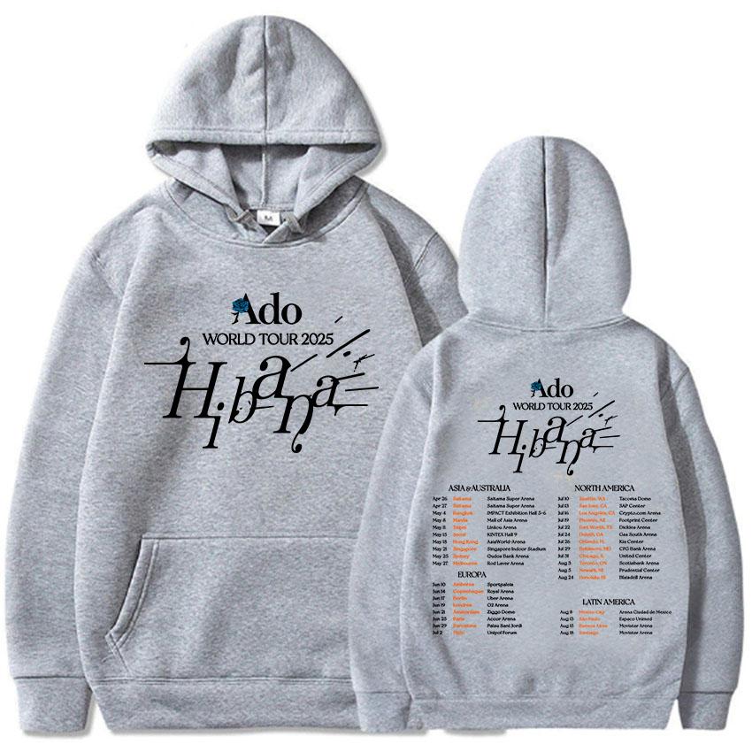 

Adoo World Tour 2025 Hoodies Japanese Singer Fashion Unisex Sweatshirts Women Men Clothing Long Sleeve Fleece Hooded Pullover 3XL