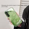 Grüne Textur Heißverkauf Exquisit Schön Handyhülle Glas-Handyhülle für Samsung Galaxy S26 S25 S24 S23 S22 FE Ultra Plus