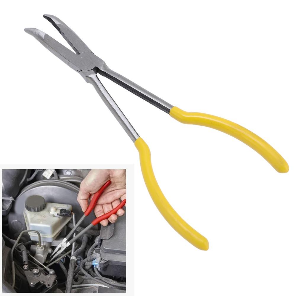 25 Degree Long Reach Pliers Heavy Duty Long Nose Pliers New Bent Nose Pliers  Narrow Space Gripping