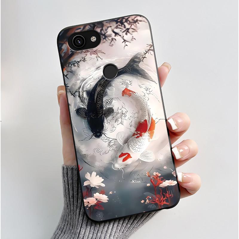 For Google Pixel 3 3a XL Case Cute Rabbit Black Soft TPU Silicone Cover for Pixel 3 XL Phone Cases Pixel3A 3 A Pixel3 3XL Capa