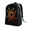 Personalized N-Narutoes Uzumaki Backpack Men Women Casual Bookbag for School College Logo Bags
