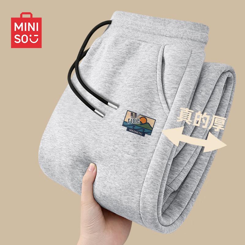 

MINISO Мужские зимние джоггеры на флисовой подкладке L