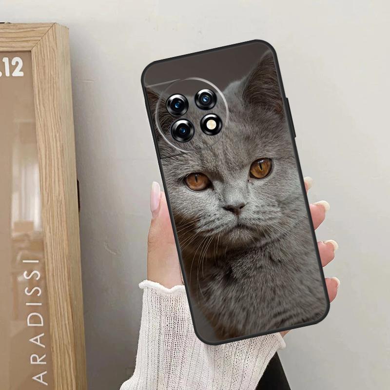 

Чехол с изображением британской короткошерстной кошки для OnePlus 10T 10R 12R 9R 8T 12 11 9 10 Pro Nord CE 2 3 Lite CE4 2T N10 N20 N30 OnePlus 10R