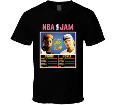 NBA Jam White Men Can#039;t Jump Tričko 90s Filmové Tričko Unisex Tričko