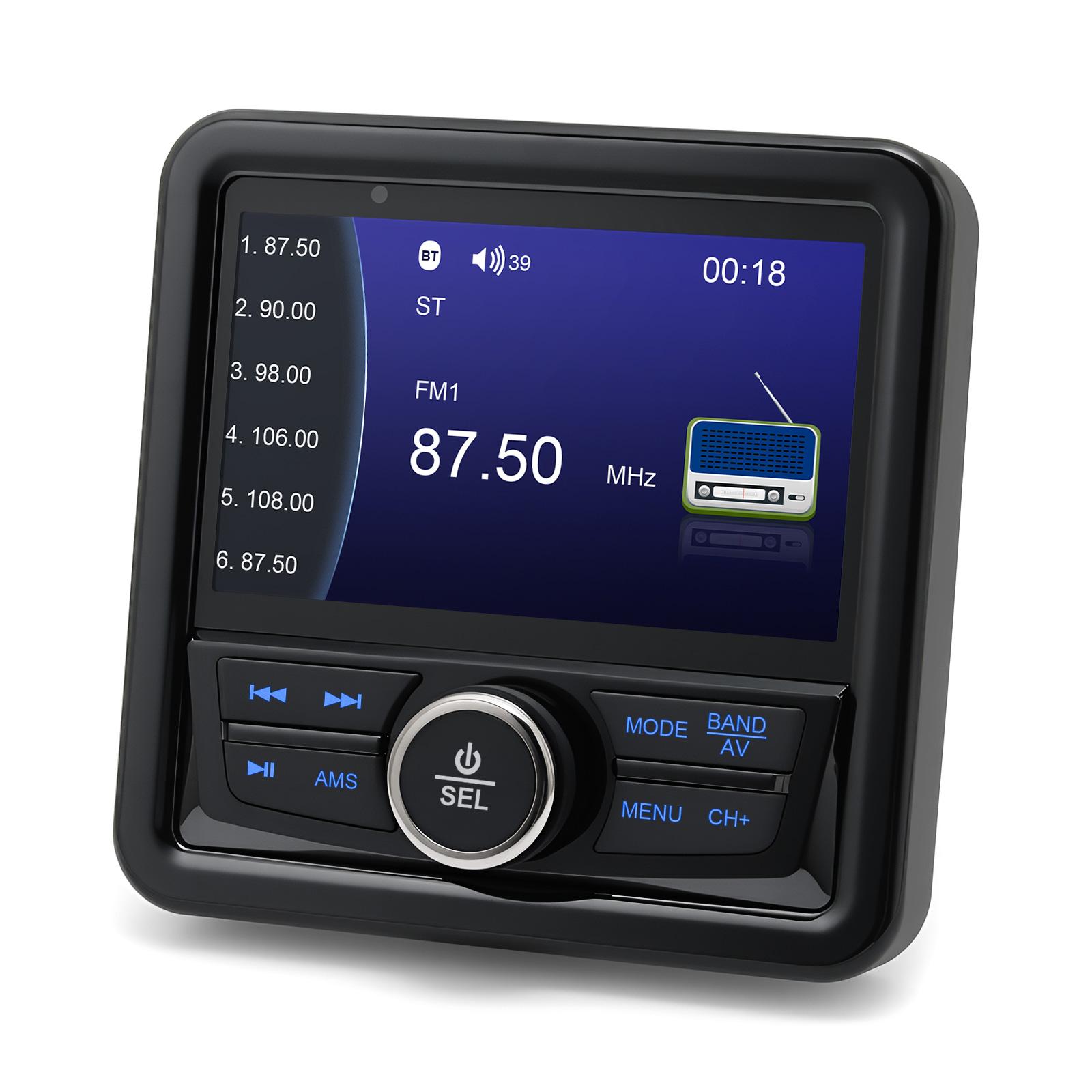 Водонепроницаемый морской лодочный MP5 радио проигрыватель с поддержкой Bluetooth Цифровой медиа аудио стерео проигрыватель Для автодома Квадроцикла UTV Динамика SPA