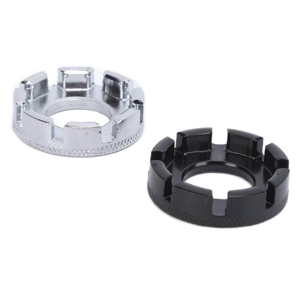 2Pcs Bicycle Spoke Wrenches 8 Cut Open Portable Pocket Bike Rim Adjustment Correct Tools