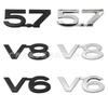 Logo de voiture V6 V8 5.7, adapté au logo de voiture Cool Luze Prado étiquette à lettres anglaises dominatrice Cylindrée standard
