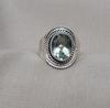Green Amethyst 925 Sterling Silver Ring: February Birthstone Boho Handmade Jewelry