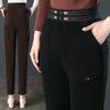 No. 121 Autumn/Winter European Women's High Waist Cotton Casual Loose Pants