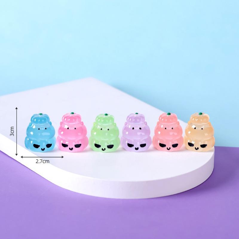 Micro-landscape Cute Glow-in-the-dark Halloween Ghost Pumpkin Decorative Accessories Car Desktop Small Ornaments