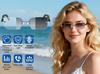 AI Smart Bluetooth Frameless Sunglasses with UV Protection and Photochromic Lenses, for Music and Calls