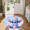 Stitch Round Office Rug Design for Decorate room Entryway Living Rooms Outdoor Antislip Round Carpet Anime Office Decor